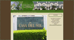 Desktop Screenshot of casadelsolhoa.com